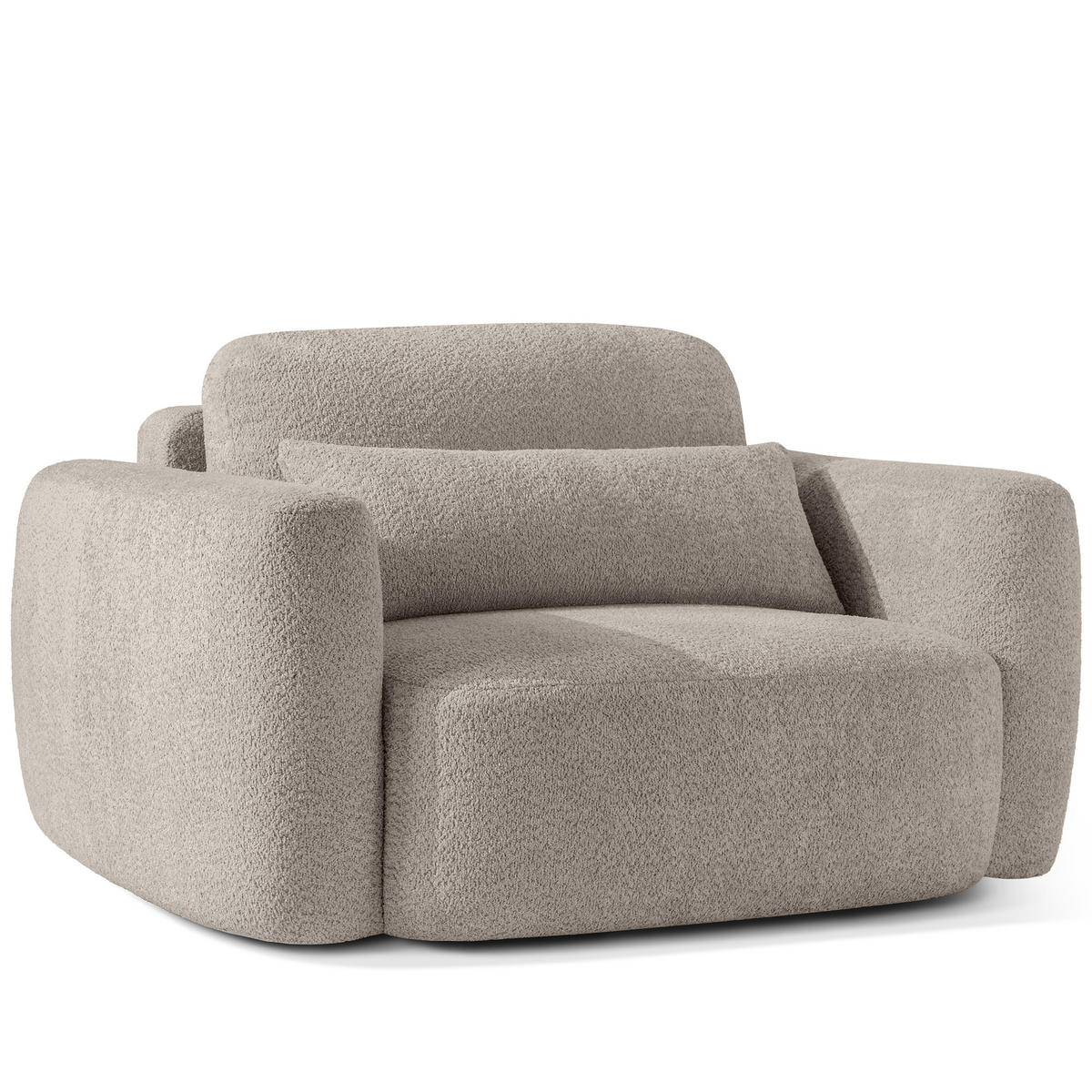 SESSEL ELOSA - Grau, Holz/Textil (145/85/115cm) - KONSIMO®