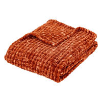 FLEECEDECKE Flan 125/150 cm - Orange, Textil (1/125cm) - Atmosphera Createur d´interieur