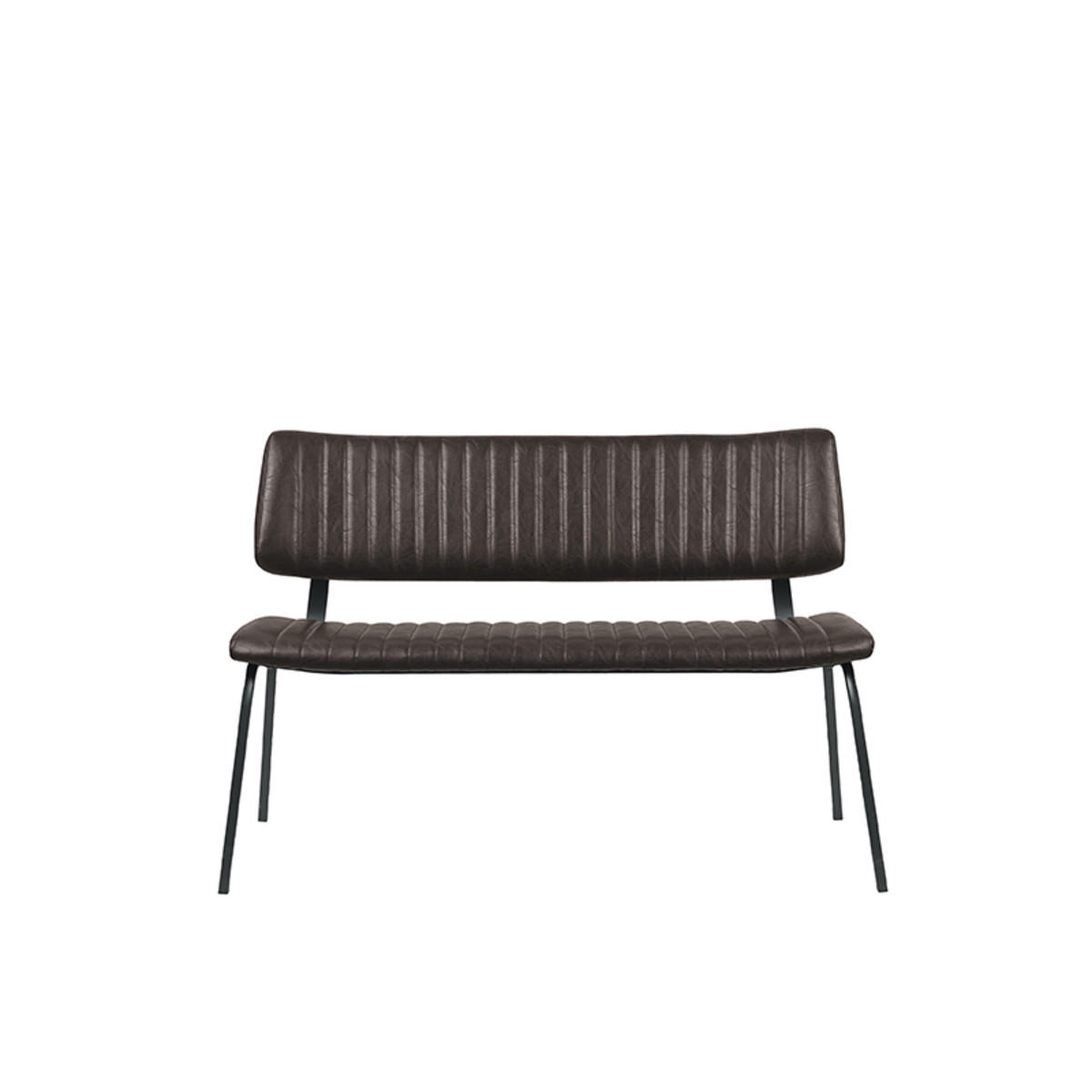 ESSZIMMERBANK Gusto Braun 63/120/81 cm - Dunkelbraun, Textil (120/81/63cm) - LABEL51