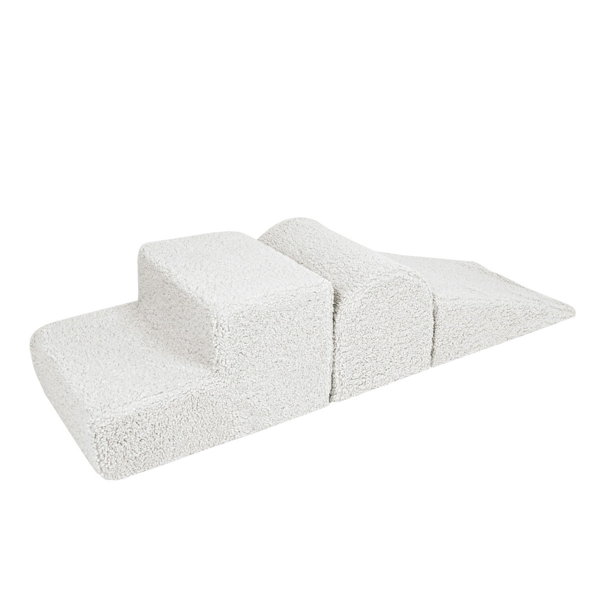 SCHAUMSTOFF-BAUSTEINE für Kinder, Bearly, Weiß - Weiß Hochglanz, Textil (45/30/145cm) - MeowBaby