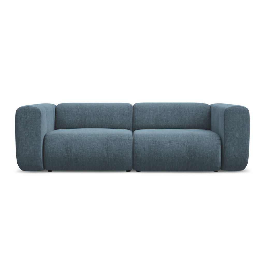 Thumbnail - Makamii 3-Sitzer, Blaugrau, Textil, Füllung: Schaumstoff, 228x70x89 cm, Made in EU, Wohnzimmer, Sofas & Couches, Sofas, ...