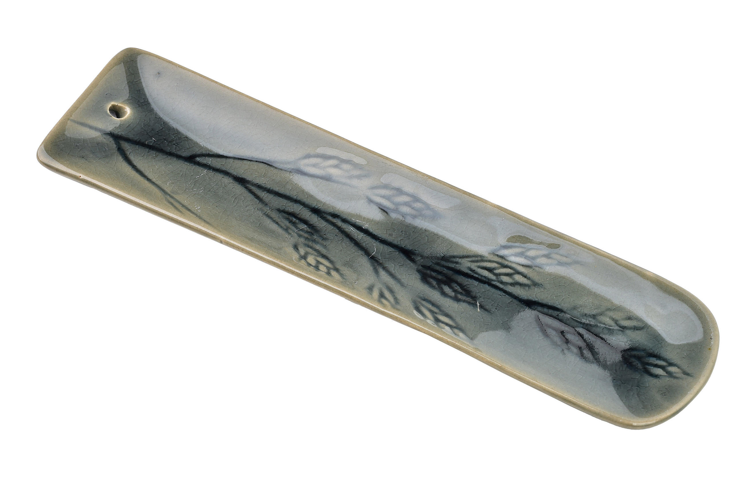 STÄBCHENHALTER Basic Grau 5.5/1.5/21.5 cm Keramik - Grau, Keramik (1.5/21.5/5.5cm) - Mondex