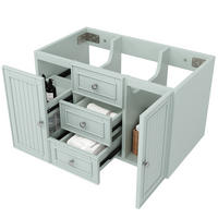 WASCHBECKENUNTERSCHRANK 78,5 x 46 x 46,8 cm Grün MDF/Metall - Grün, Metall (46/46.8/78.5cm) - Beauniv