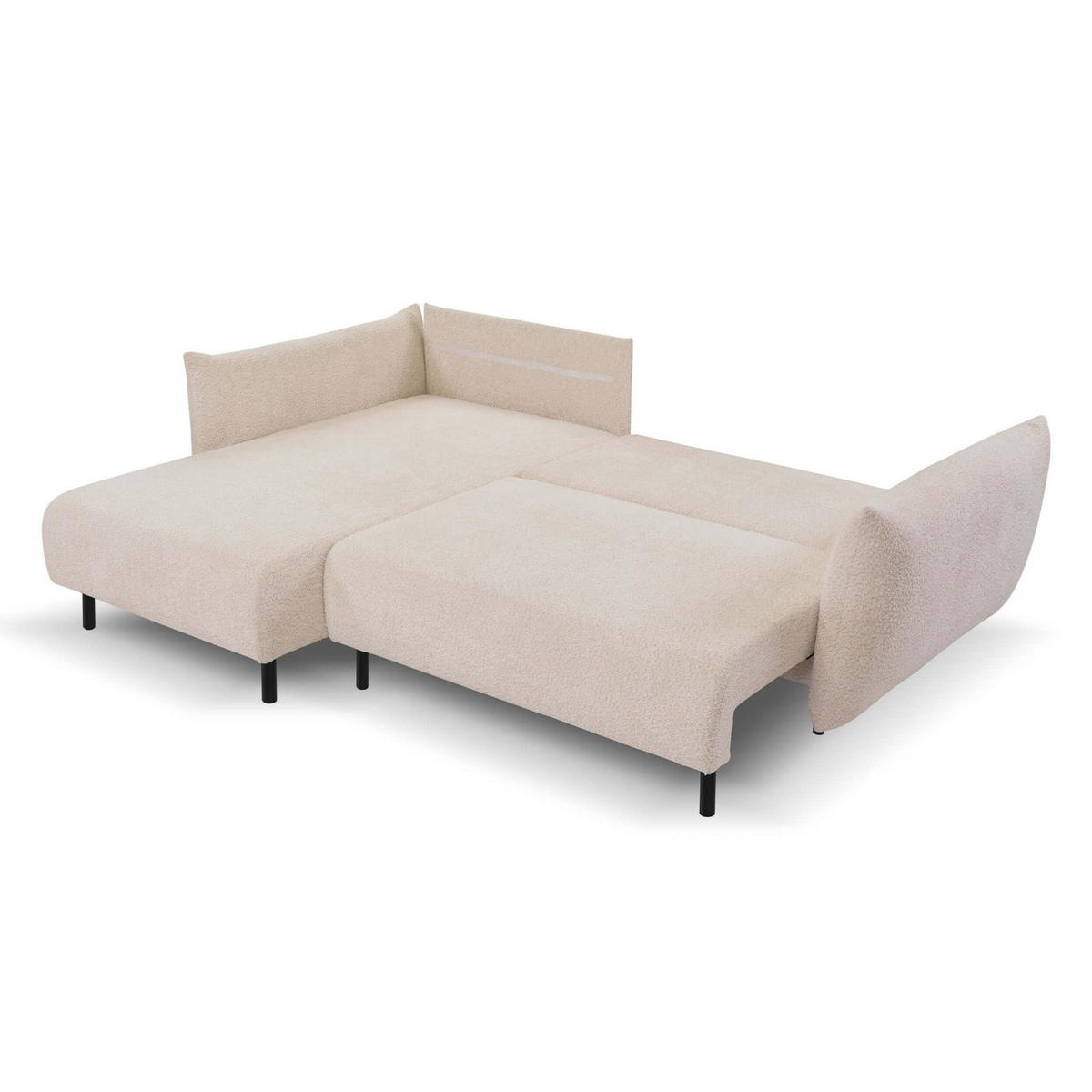ECKSOFA Adel 257 × 171 cm - Eichefarben, Textil (257/171cm) - Design Möbel