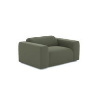 SESSEL Tissu tramé Olivgrün 130cm - Olivgrün/Grün, Textil (130/67/97cm) - Sia Home