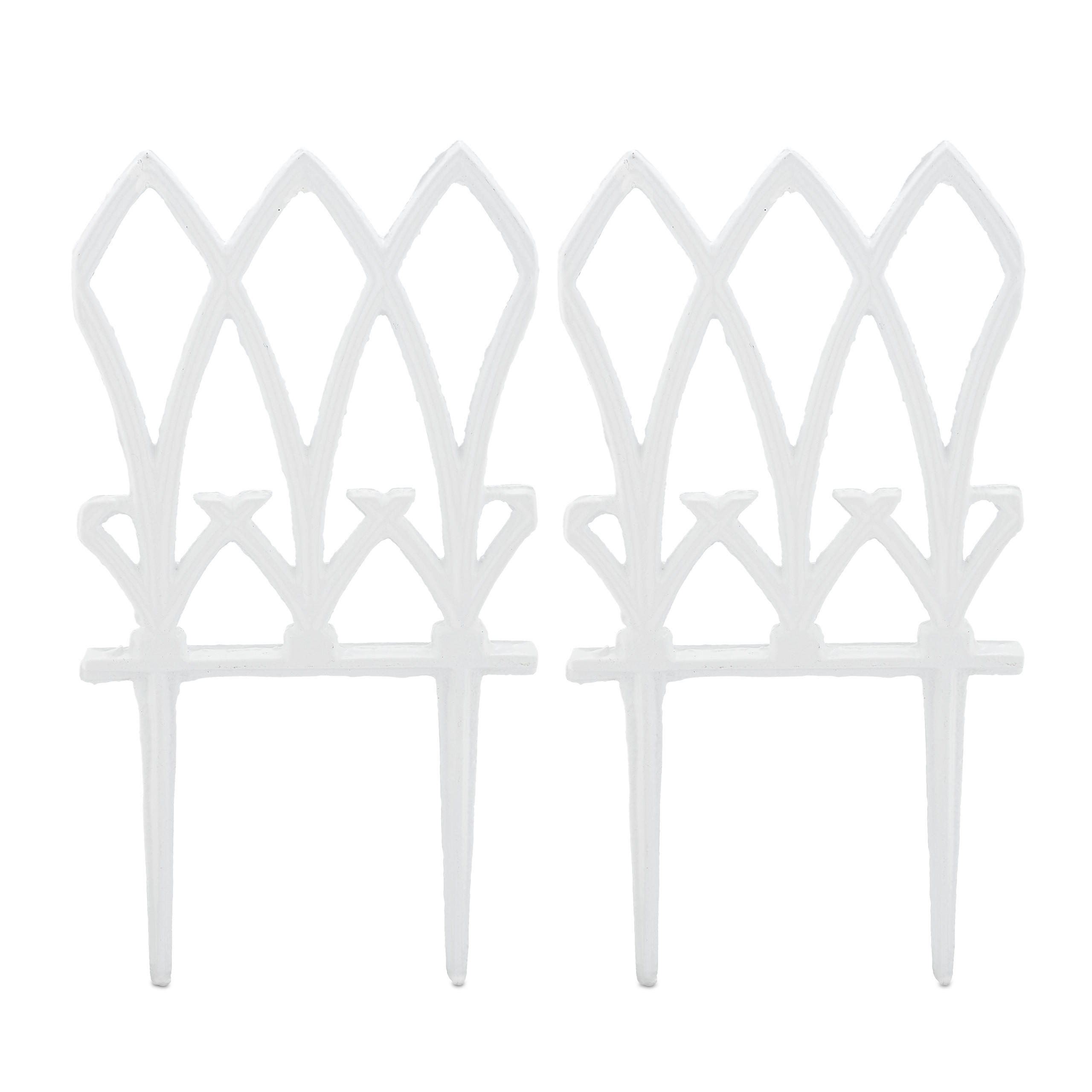 2XBEETZAUN - Weiß, Metall (17.5/33.5/1cm) - Relaxdays