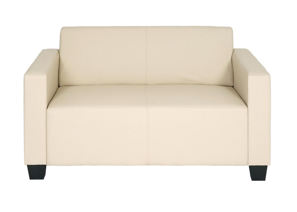 2-SITZER-SOFA Cremeweiß - Weiß, Textil (136/76/72cm) - MCW