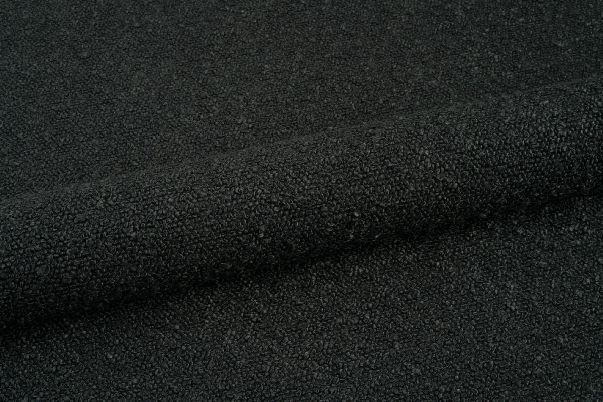 POLSTERBETT Mit Bettkasten, Bouclé-Stoff Baloo, Schwarz, 140x200 cm, BERO - Schwarz, Holz (140/200cm) - Kaiser Möbel
