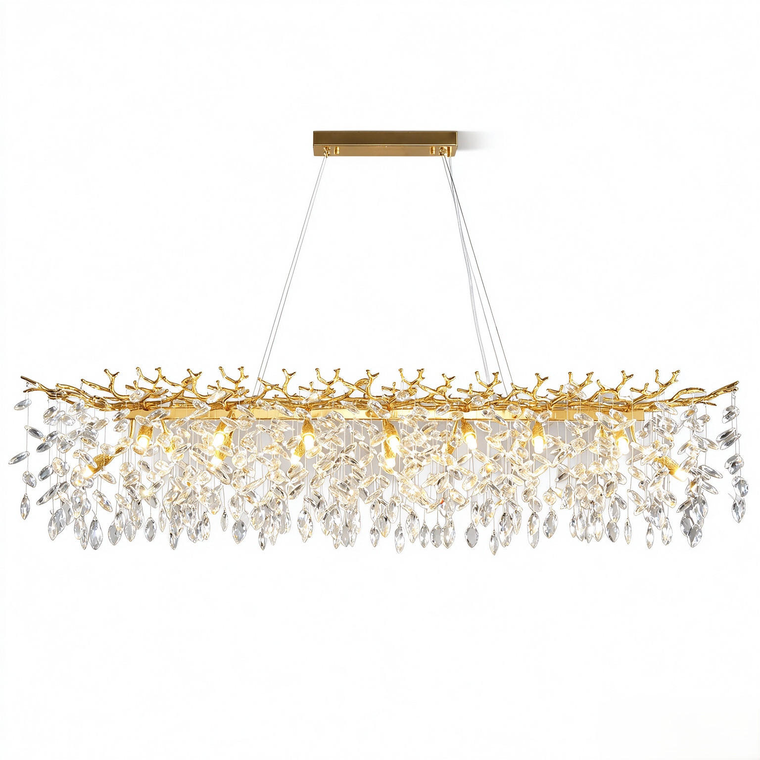 Surtime Kronleuchter Gelb 31x29x114 cm