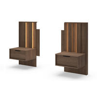 NACHTTISCHE 50 cm Resta, LED, Schubladen, Eiche Dunin - Eichefarben, Holz (50/102/40cm) - Emporius