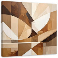 LEINWANDBILD 3D und geometrisch 40x40cm - Beige, Textil (40/40cm) - Feeby