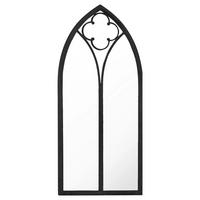 SPIEGEL Schwarz 100x45 cm Eisen für den Innenbereich - Schwarz, Metall (100/45/1cm) - furnicato