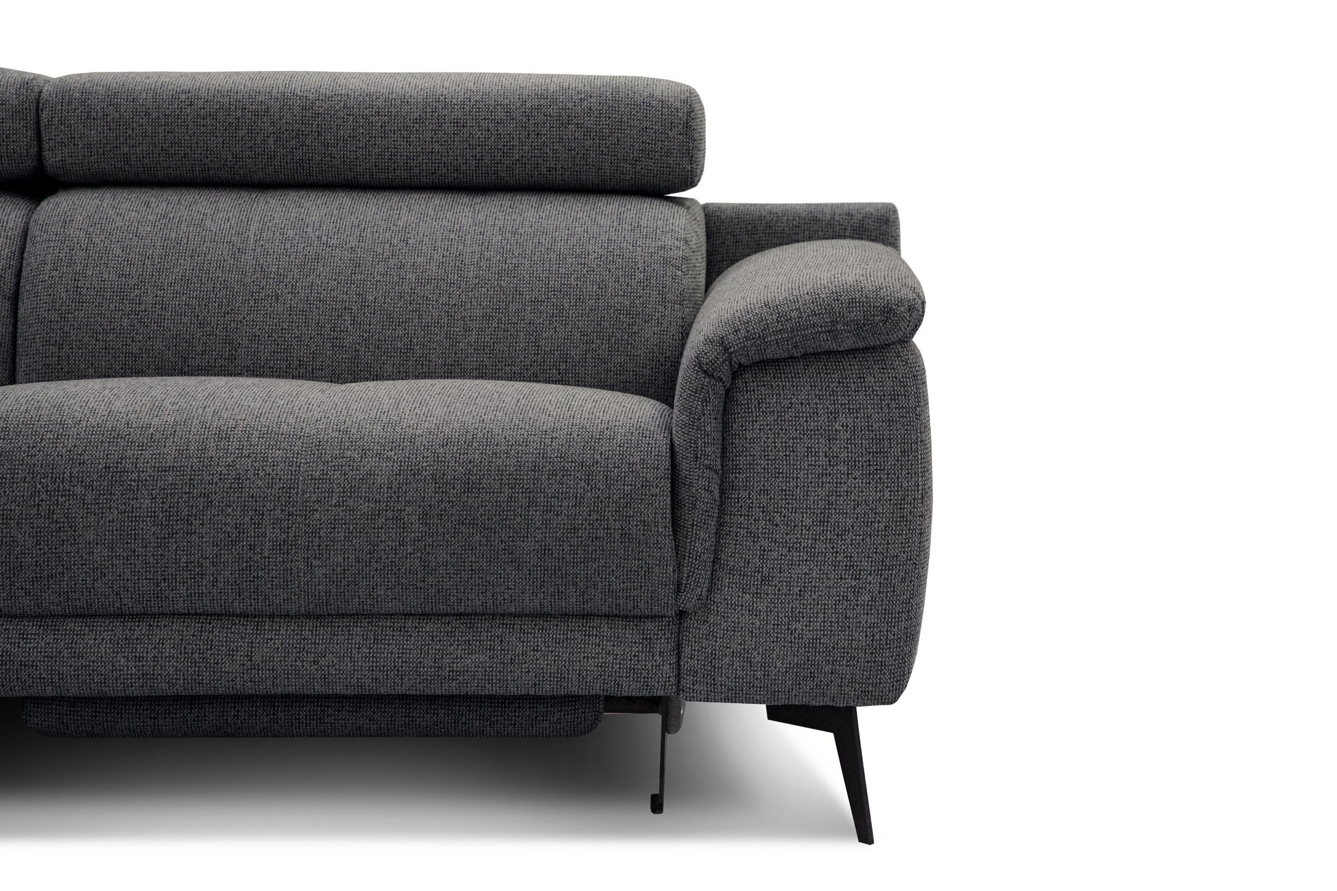Thumbnail - Courtois Laville Ecksofa, Dunkelgrau, Textil, L-Form, Ottomane links,L-Form, 290x228 cm, Wohnzimmer, Sofas & Couches, Wo...