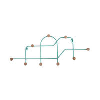 WANDGARDEROBE Maze 71/4/27 cm - Blau, Metall (4/27/71cm) - Present Time