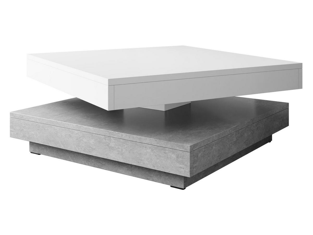 COUCHTISCH Nenani - Hellgrau/Weiß, Holzwerkstoff (70/70/34cm) - MIRJAN24