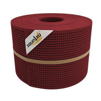SICHTSCHUTZSTREIFEN Rille Gelocht 30 Prozent PP Streifen Bordeauxrot 50m - Bordeaux, Kunststoff (5000/19cm) - ZAUN|ZU