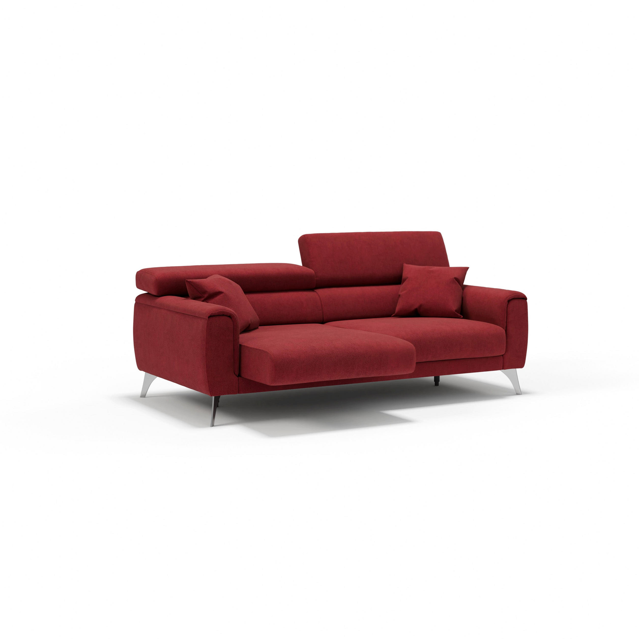 LINEARSOFA Caravaggio - Rot, Textil (199/73/102cm) - Divani.store