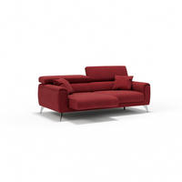 LINEARSOFA Caravaggio - Rot, Textil (199/73/102cm) - Divani.store
