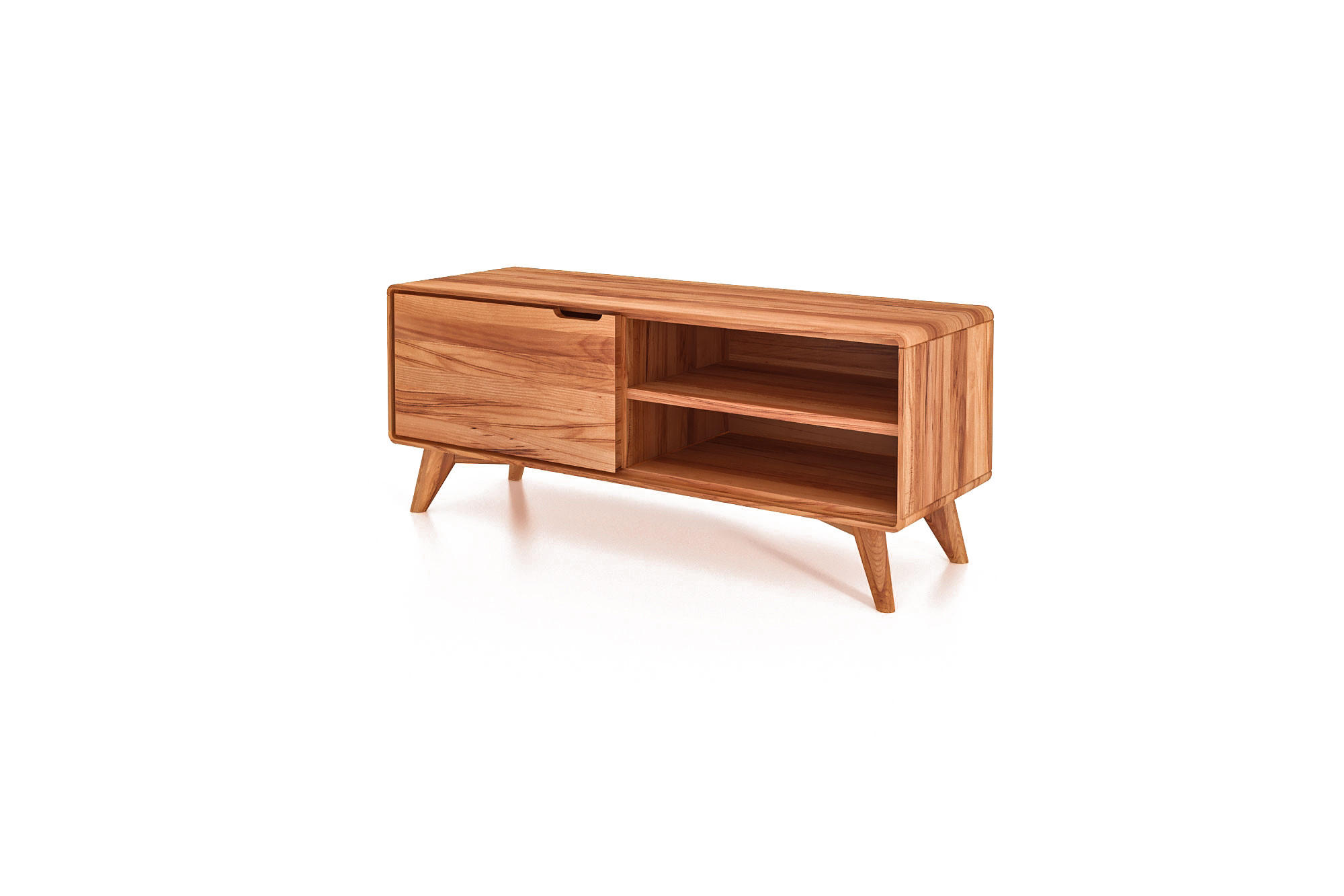 GREG HIFI-SCHRANK Kernbuche - Kernbuche, Holz (120/48/40cm) - byoak