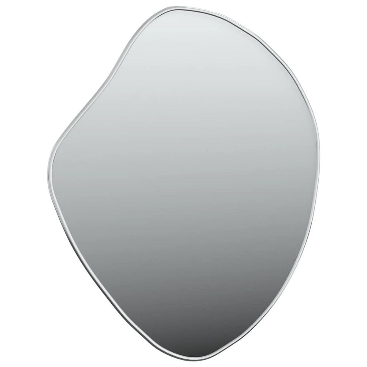 WANDSPIEGEL Silbern 60x50 cm - Silberfarben, Glas (50/60/1cm) - furnicato