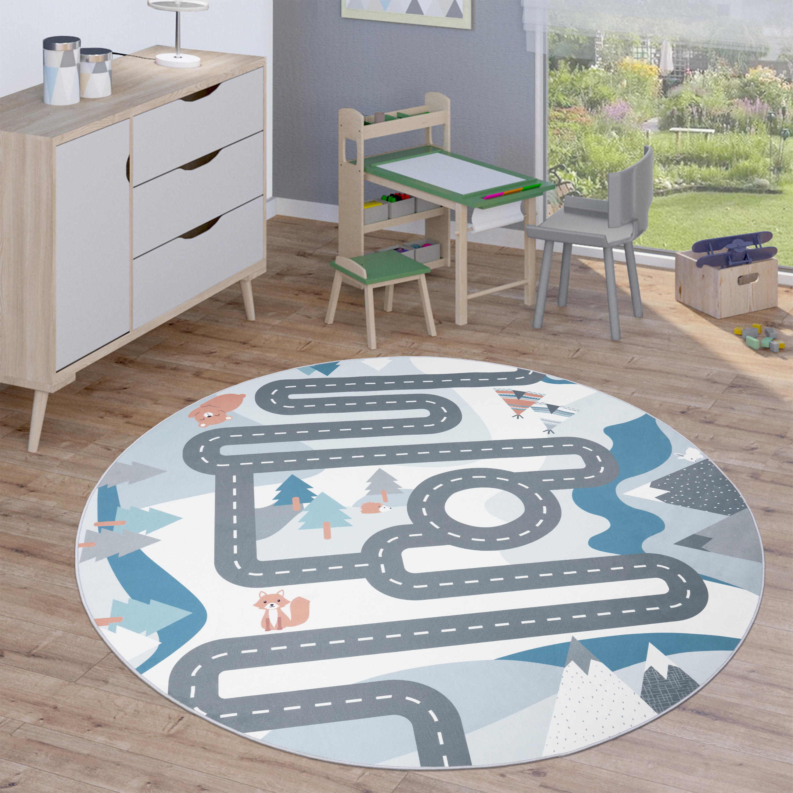 KINDERTEPPICH 160/160 cm Bino 574 - Creme, Textil (160/160cm) - Paco Home