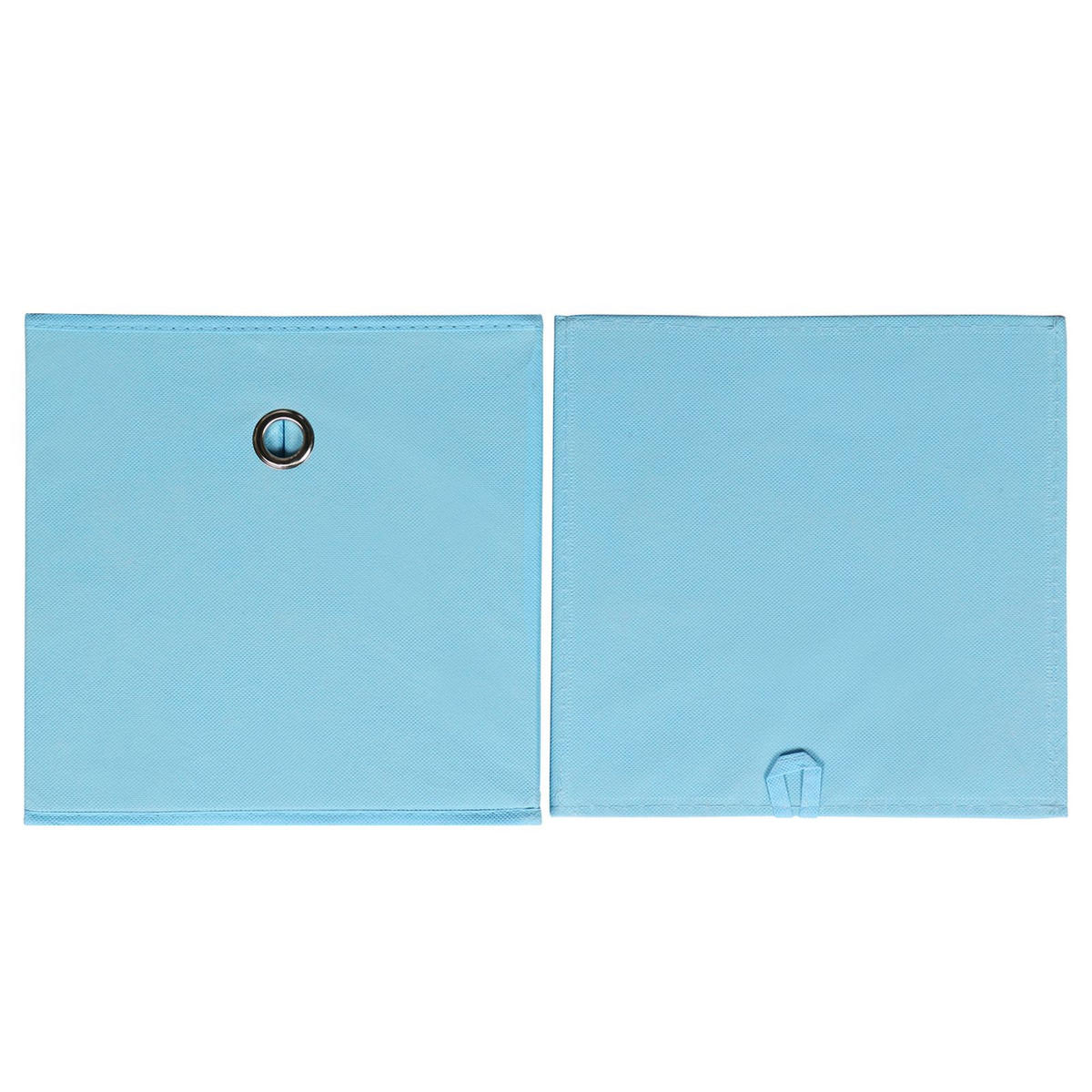 FALTBOX ELA 2ER-SET - Hellblau, Textil (27/27/27cm) - IDIMEX