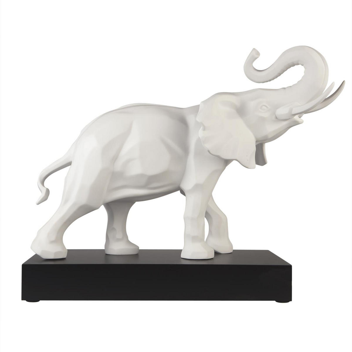 DEKOFIGUR ELEFANT Studio 8 Serengeti weiß 54 cm - Weiß, Keramik (22/43/54cm) - Goebel