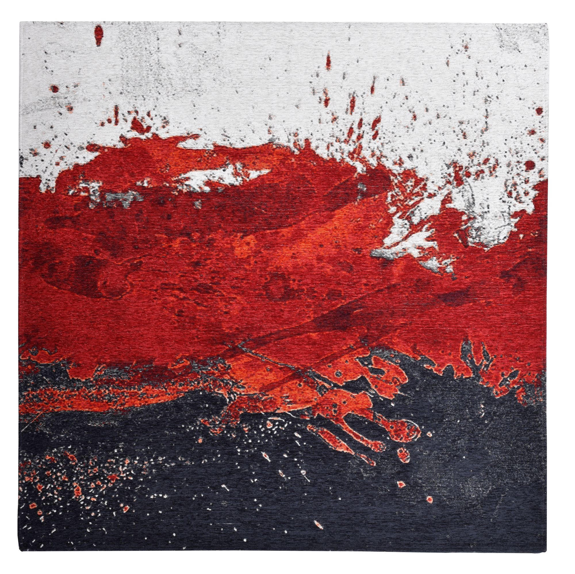 Gino Falcone Flachwebeteppich Rot 100x100 cm