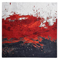 FLACHWEBETEPPICH Cosima 100x100 cm - Rot, Textil (100/100cm) - Gino Falcone