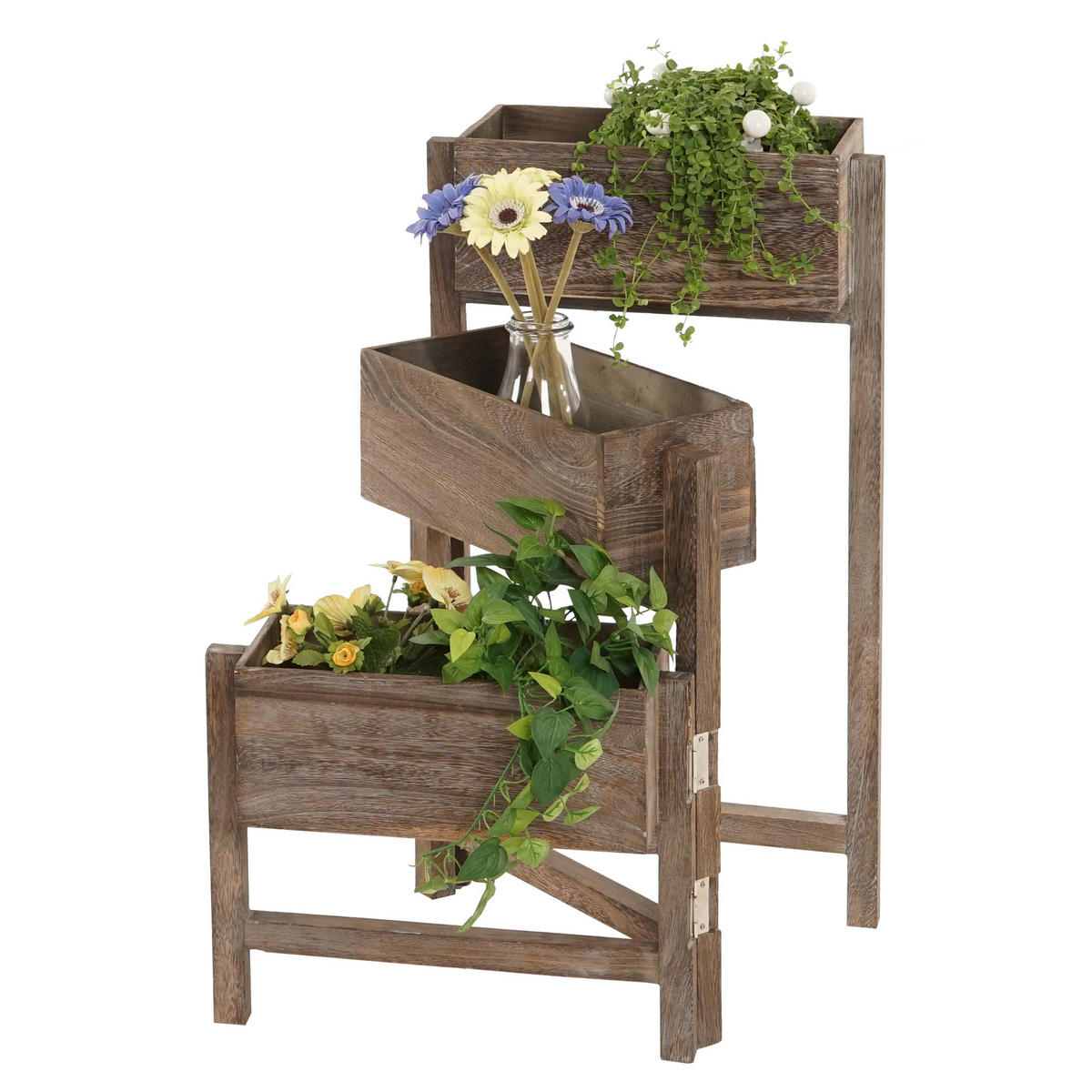 PFLANZREGAL STANDREGAL Braun - Braun, Holz (108/65/15cm) - MCW
