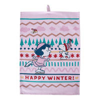 GESCHIRRTUCH Peanuts Schlittschuh - Weiß, Textil (38/54cm) - Butlers