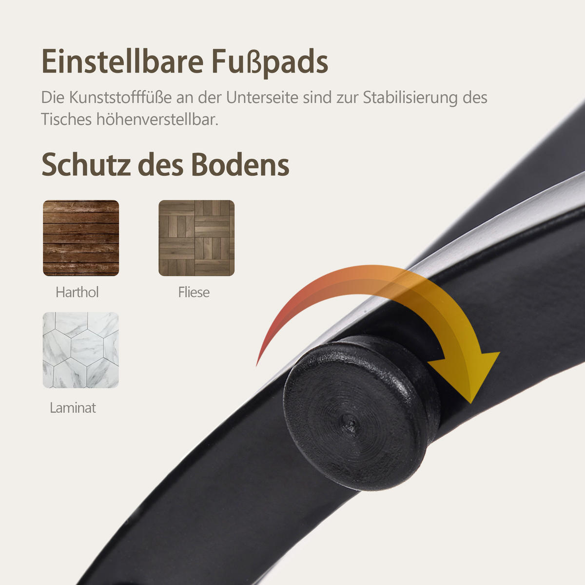 COUCHTISCH 2er Set rund braun 50/70,5 cm und 45,5/44 cm - Braun, Holzwerkstoff (70.5/70.5/50cm) - OKWISH