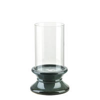 KERZENHALTER Evam Blau 14.5/14.5/24 cm Keramik und Glas - Blau, Keramik (14.5/24/14.5cm) - Mondex