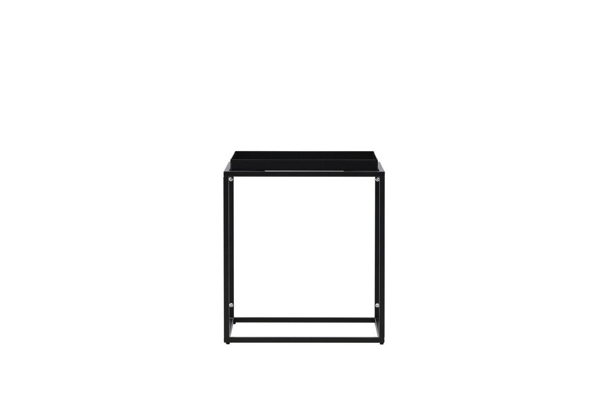 ECKTISCH, Porto, Schwarz, Metall, 45 x 45 x 51 cm - Schwarz, Metall (45/45/51cm) - ebuy24