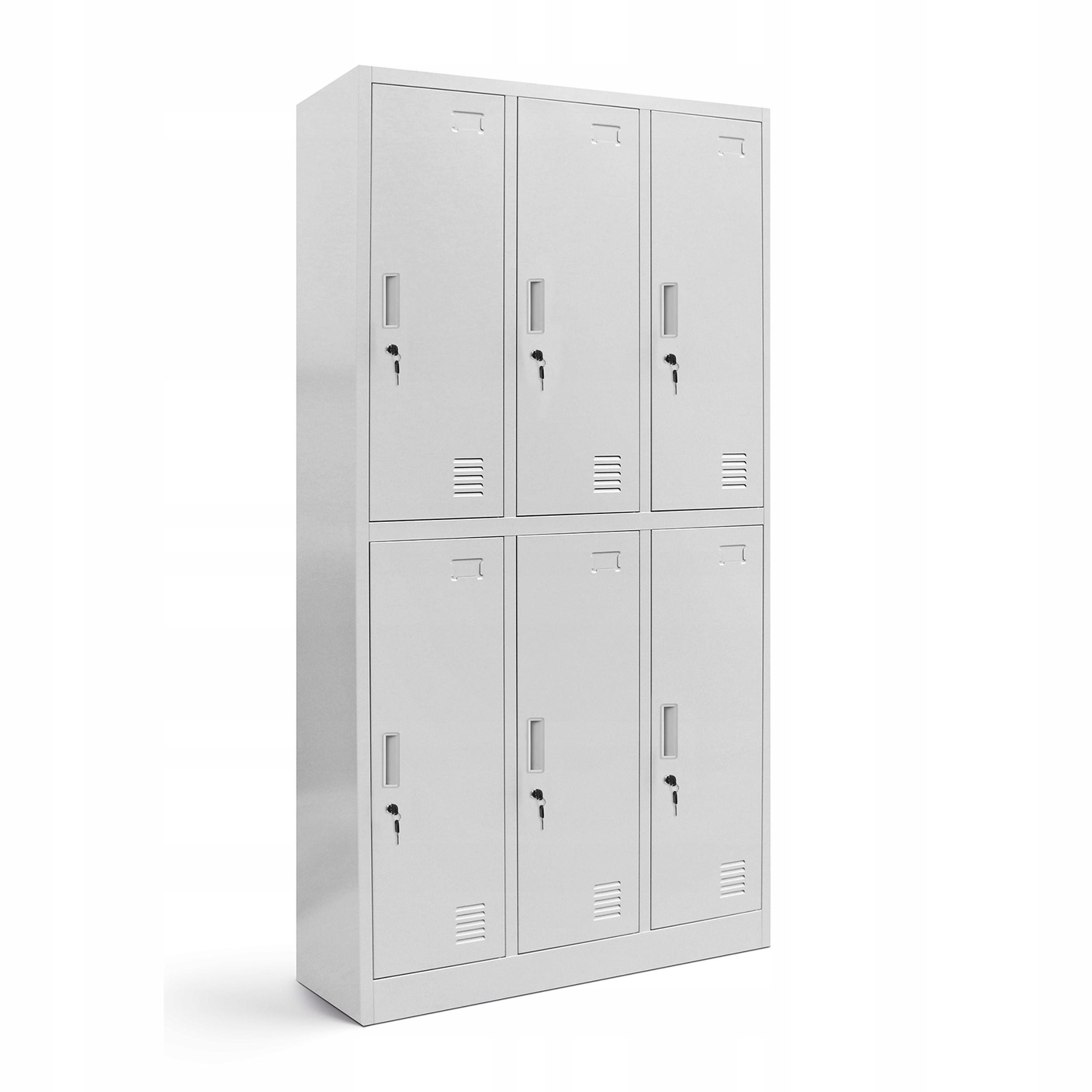 Jan Nowak Schliessfachschrank Grau 90x185x45 cm
