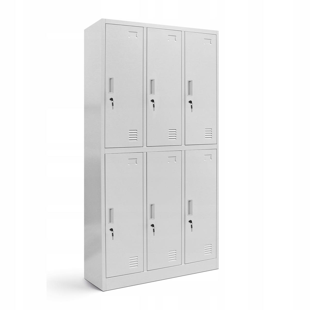 SCHLIESSFACHSCHRANK IGOR - Grau, Metall (90/185/45cm) - Jan Nowak