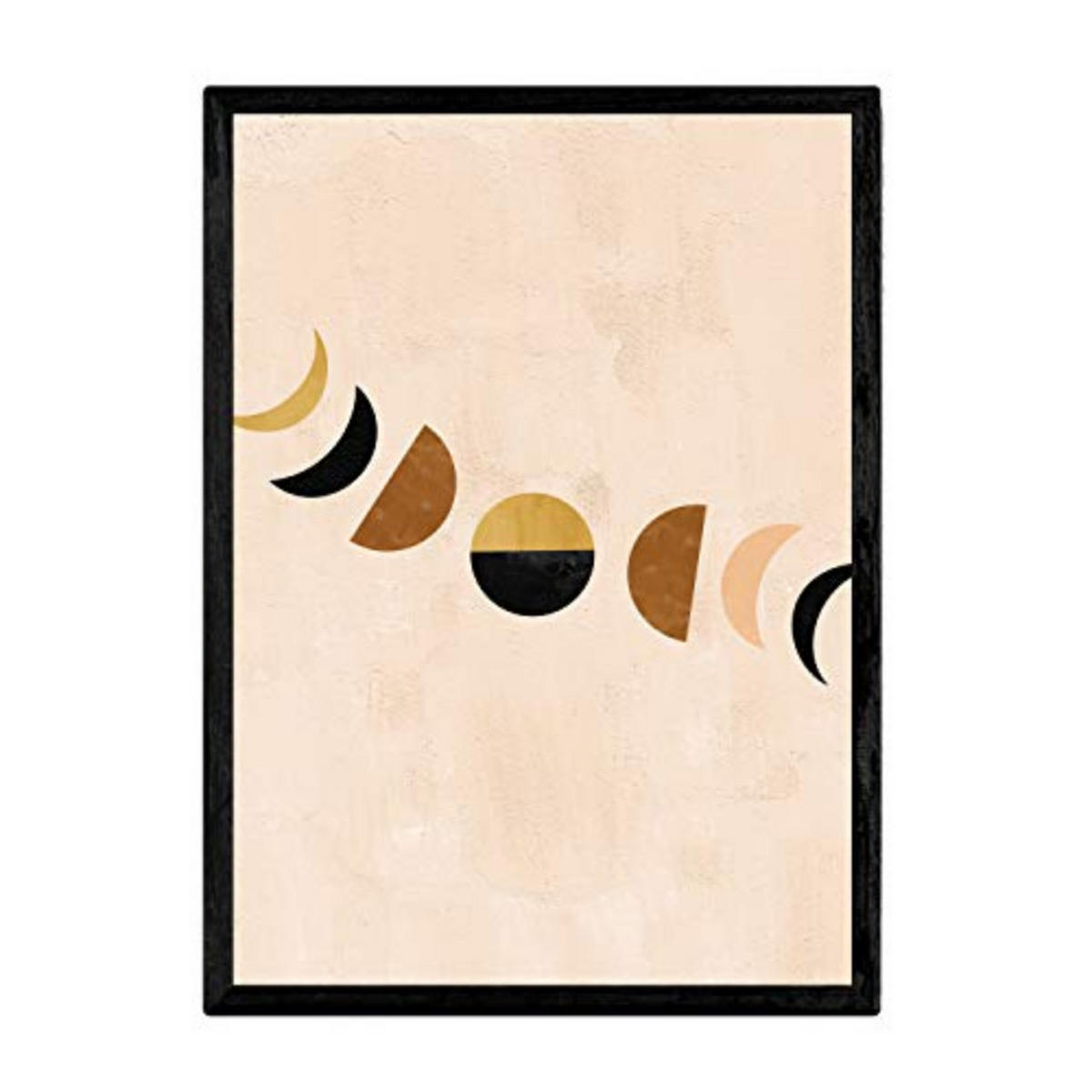 POSTER Sonne & Mond Abstrakt A3 Rahmenlos - Klar, Papier (29.7/5/42cm) - Nacnic