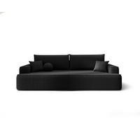 SOFA mit Schlaffunktion FIGO Quelle 100 - Schwarz, Textil (250/75/150cm) - Bedante