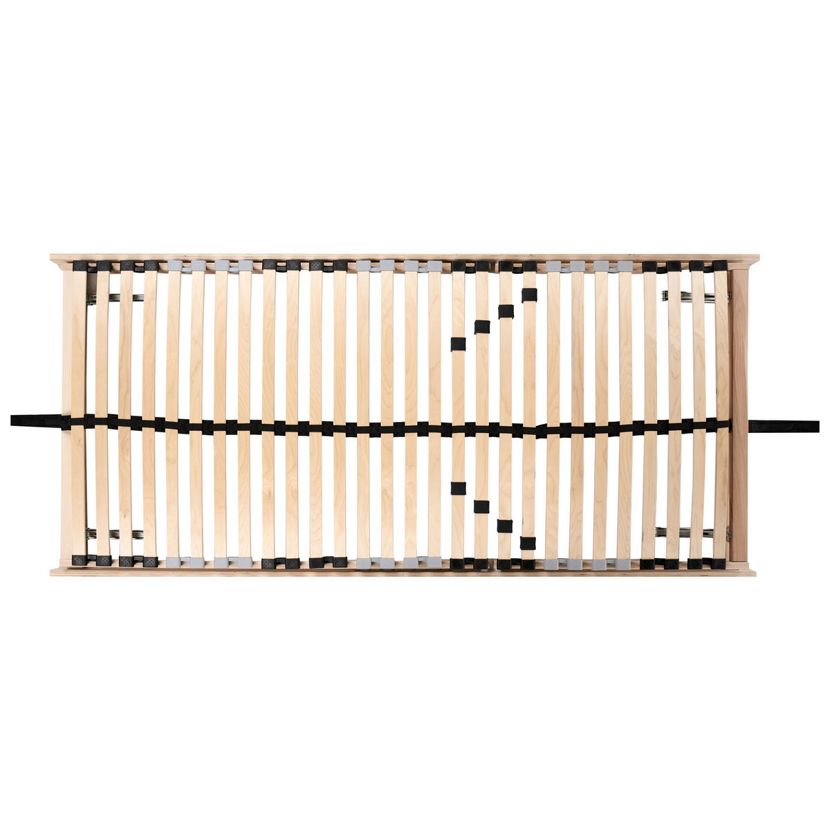 LATTENROST manuell verstellbar 90/200 cm Monthois - Hellbraun/Braun, Holz (90/200cm) - Beliani