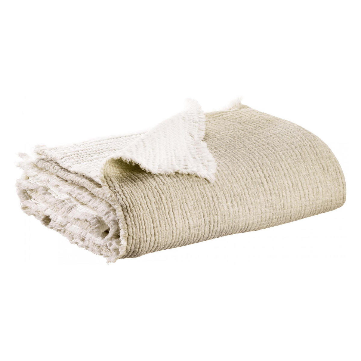 TAGESDECKE Emilio natur 240 x 260 cm - Naturfarben, Textil (240/260cm) - Vivaraise