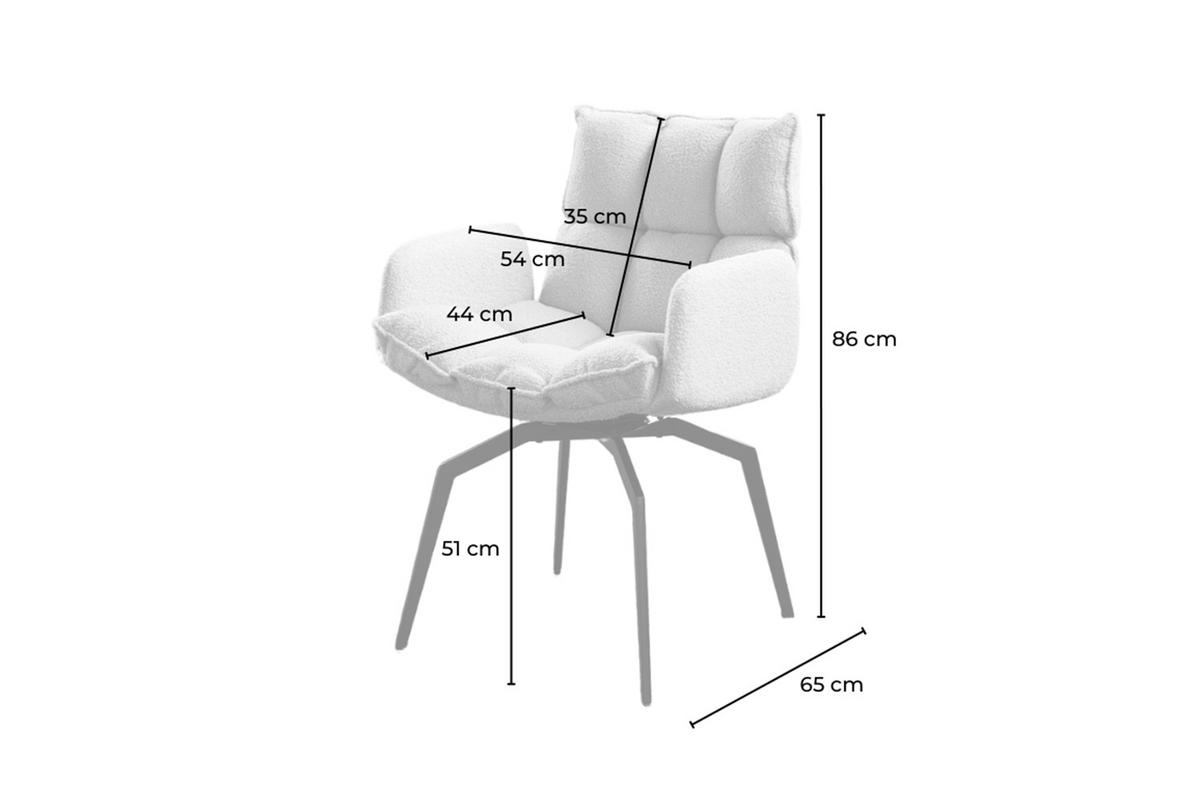 ESSZIMMERSTUHL BARO Grün Webstoff Drehbar (360°) (1er-Set) - Grün, Kunststoff/Textil (59/86/65cm) - KAWOLA