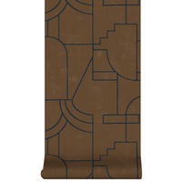 VLIESTAPETE - Vigo braun-blau - Braun, Papier/Kunststoff (52/1000cm) - Superfresco Easy