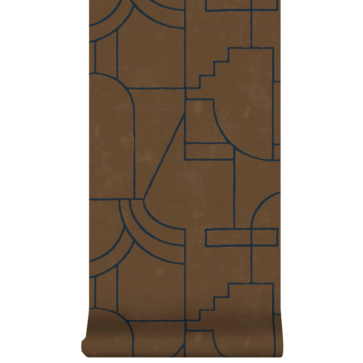 VLIESTAPETE - Vigo braun-blau - Braun, Papier/Kunststoff (52/1000cm) - Superfresco Easy