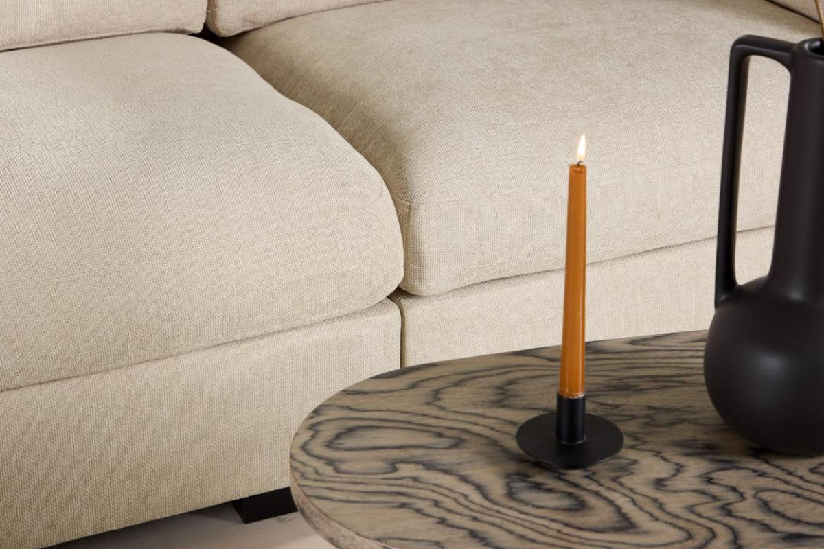 SOFFA Salerno 311 x 102 x 86 cm – beige - Beige, Textil/Plast (311/86/102cm) - ebuy24