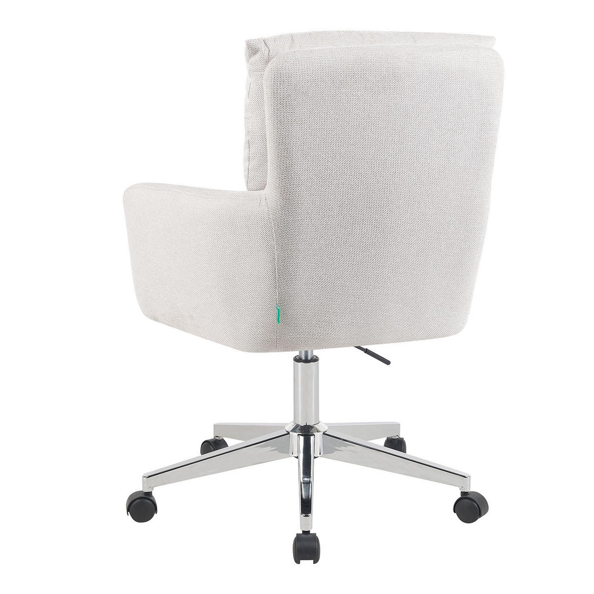 BÜROSTUHL Mika-Svenja - Chromfarben/Creme, Textil/Metall (59/91/66cm) - DUBI Möbel