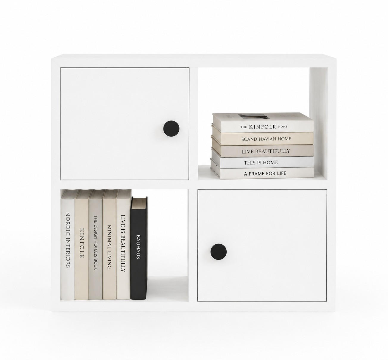 Decorotika Bücherregal Weiß 25x63.2x72 cm