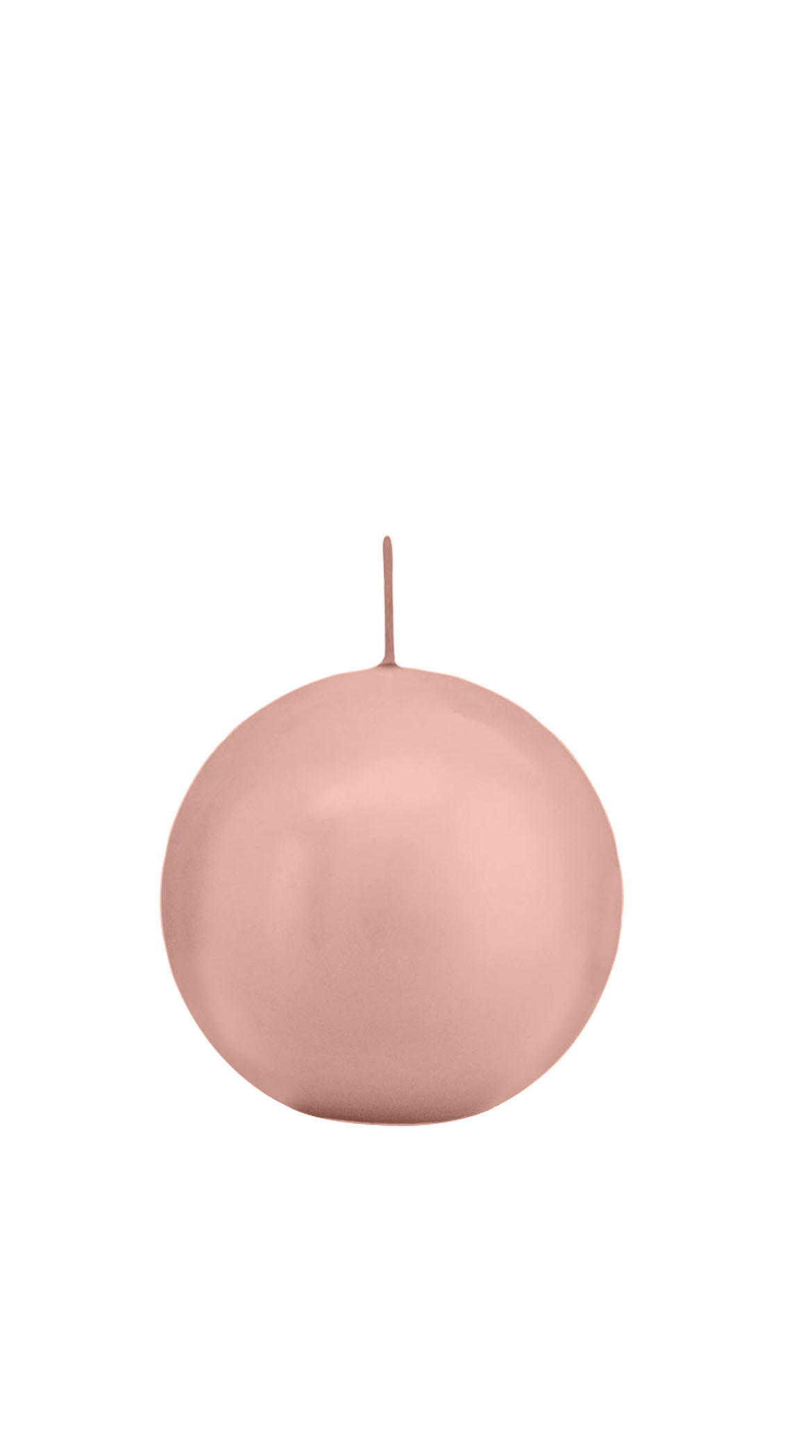 KUGELKERZEN Lachs Ø 70 mm, 12 Stück - Koralle, Paraffin (7/7/7cm) - Wiedemann Kerzen