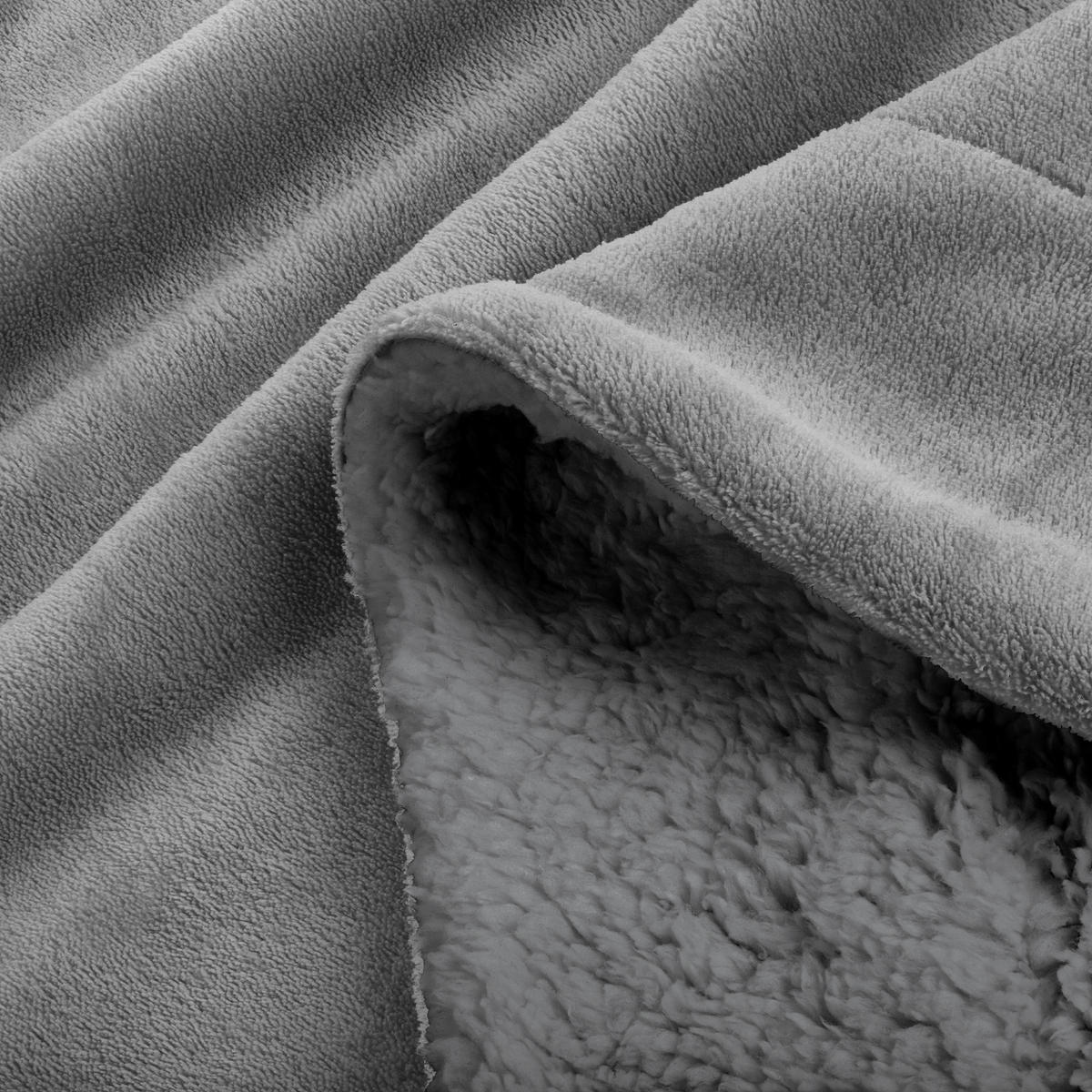 DECKE Alina 150/200 cm Hellgrau/Hellgrau - Grau, Textil (150/200cm) - Beautissu 