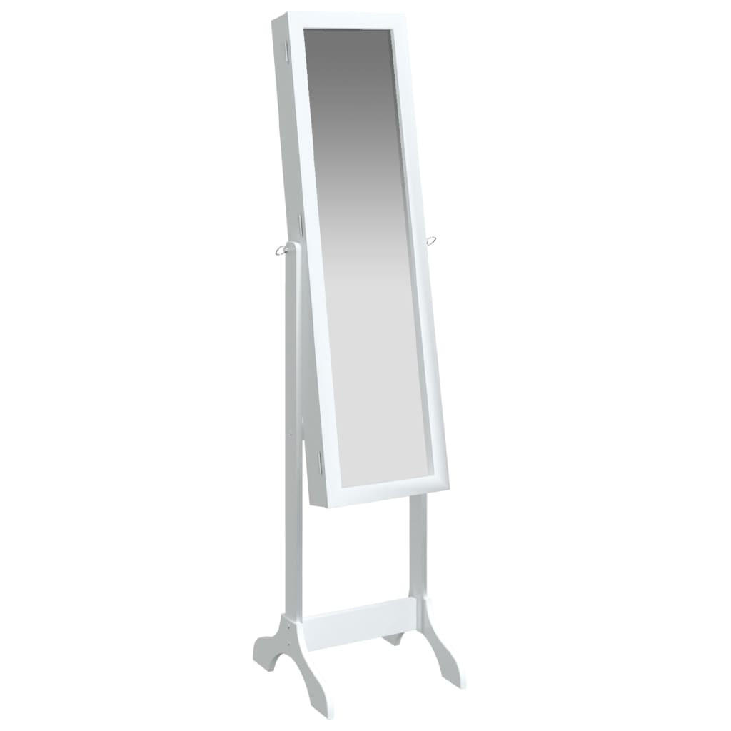 STANDSPIEGEL Weiß 34x37x146 cm - Weiß, Glas (34/146/1cm) - furnicato