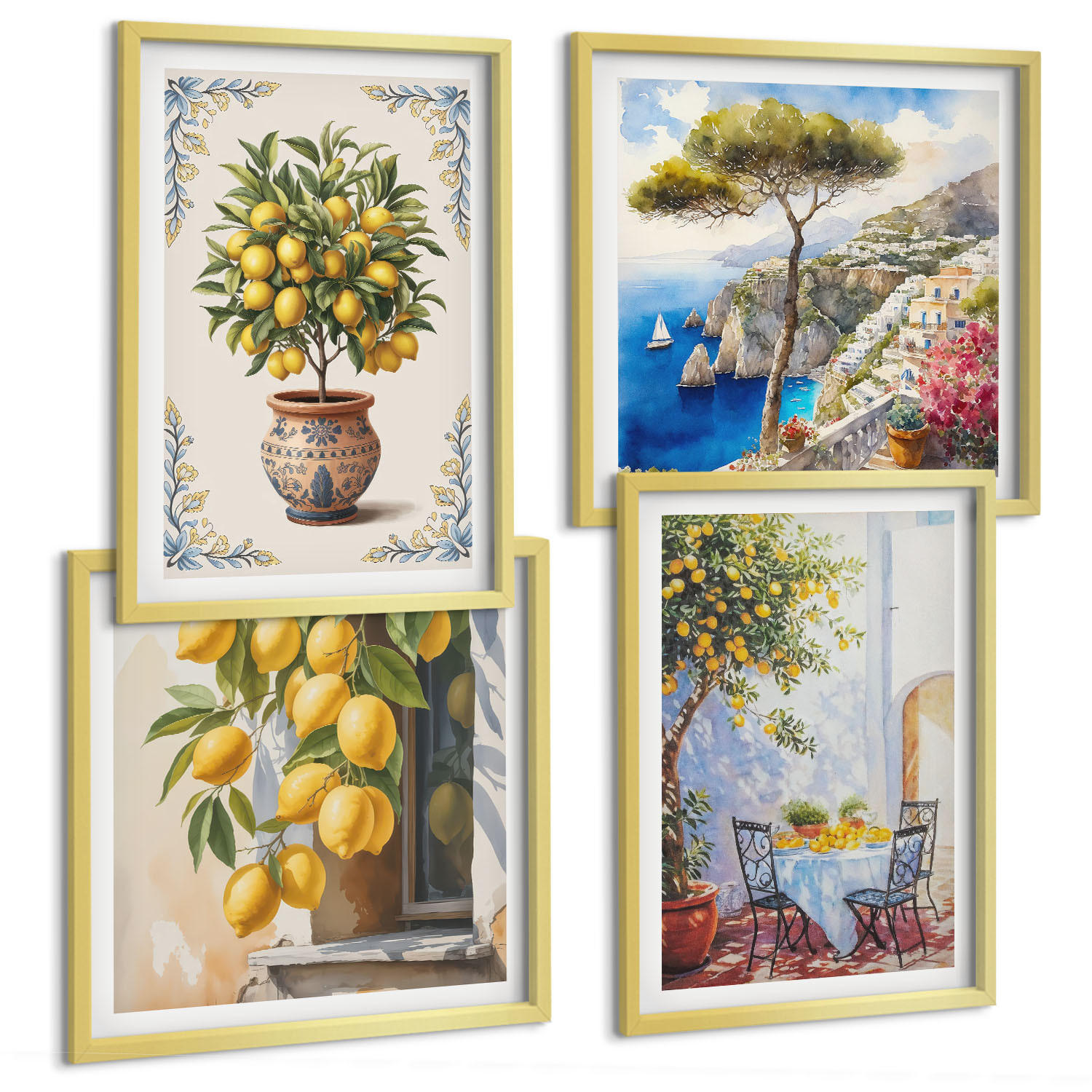 Tulup Bilder Gold 50x50 cm
